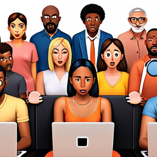 **

"A diverse group of people from around the world communicating on laptops and tablets, showing cultural differences in emoji use and online behavior. Focus on confused or humorous misunderstandings due to these differences. Warm, inviting color palette. Style: Digital Illustration, vibrant and inclusive."

**