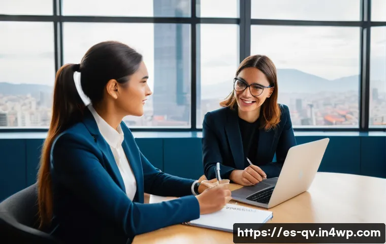 생산적인 비평 vs 비생산적인 비평 비교 - **Constructive Feedback in a Professional Setting:**
    "A bright, naturally lit image depicting a ...